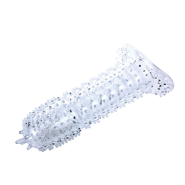 Gaine pénienne avec points stimulants transparents 14 CM — BAILE, vue 3