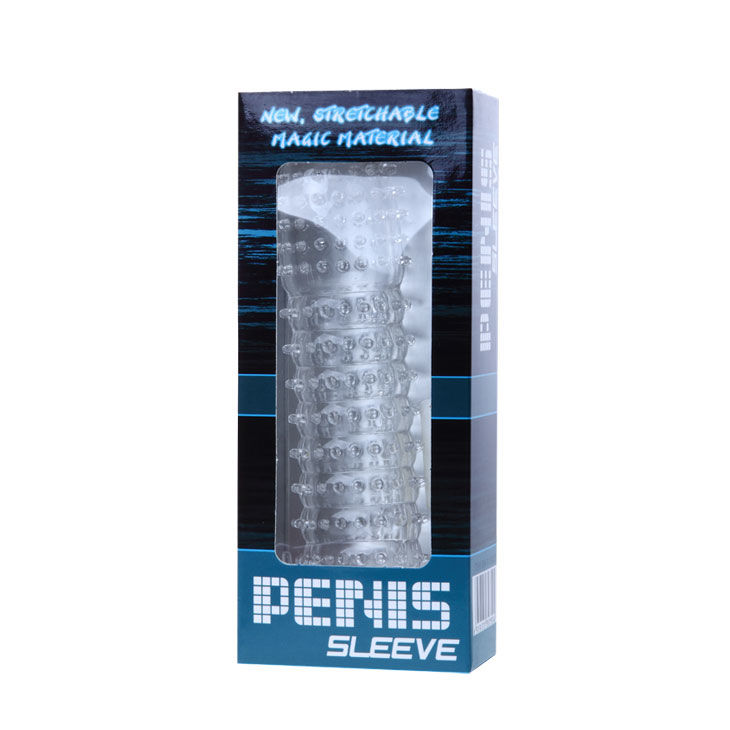 Gaine pénienne avec points stimulants transparents 14 CM — BAILE, vue 5
