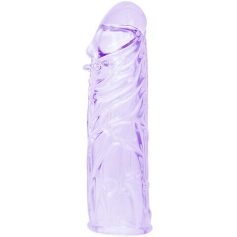 Housse lilas pour le pénis en silicone adaptable 13 CM — BAILE
