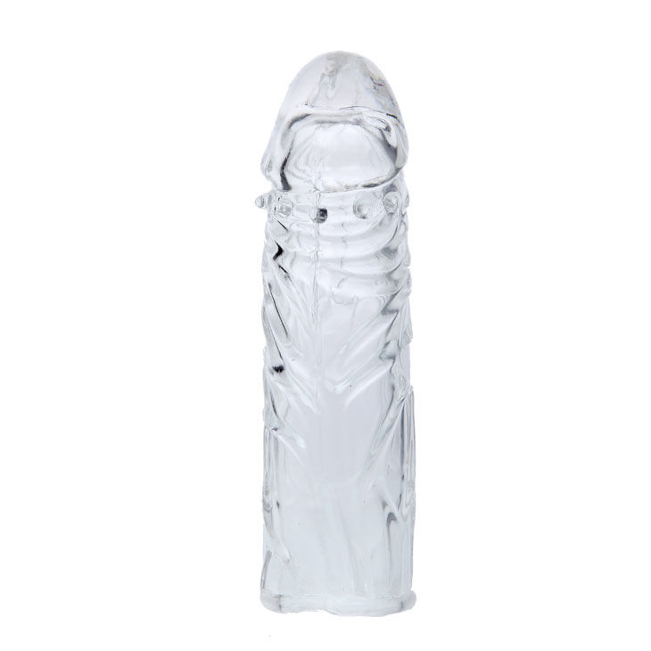 Housse de pénis en silicone stimulante rose 13 CM — BAILE, vue 2
