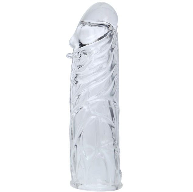 Housse de pénis en silicone stimulante rose 13 CM — BAILE, vue 3