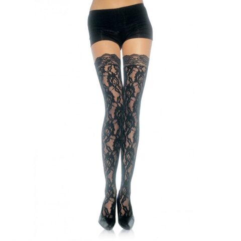 Bas en dentelle fleurie — LEG AVENUE