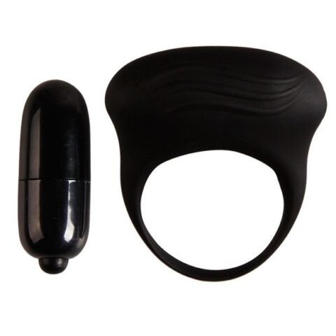 Bertram anneau vibrateur noir — PRETTY LOVE