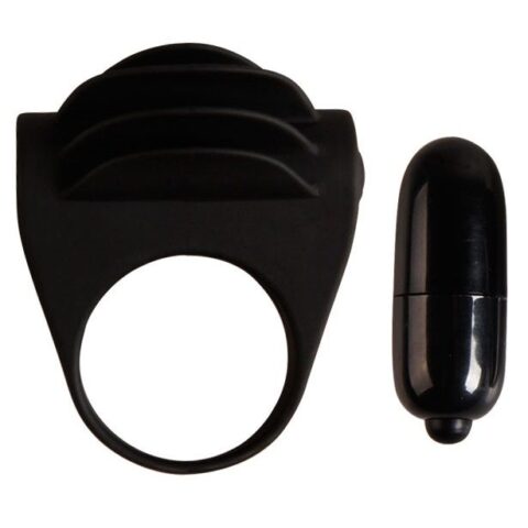 Anneau vibrateur noir chester — PRETTY LOVE