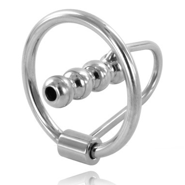 Anneau de gland en avec bouchon urétral 28MM — METAL HARD