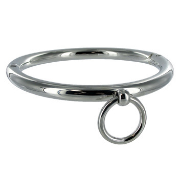 Collier bdsm avec anneau 10CM — METAL HARD