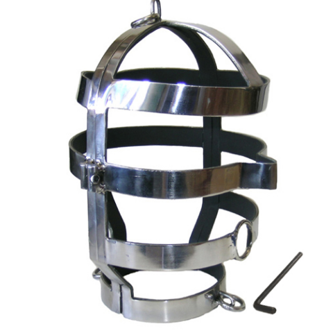 Masque avec collier en acier — METAL HARD
