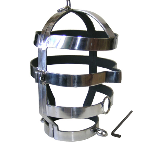 Masque avec collier en acier — METAL HARD