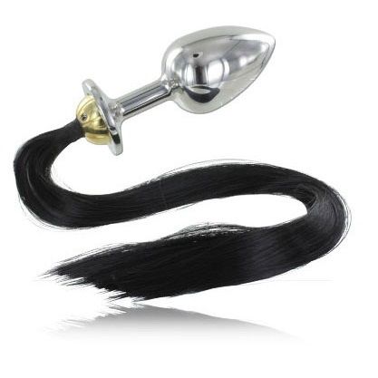 Plug anal en acier metalhard avec queue 8,89CM — METAL HARD