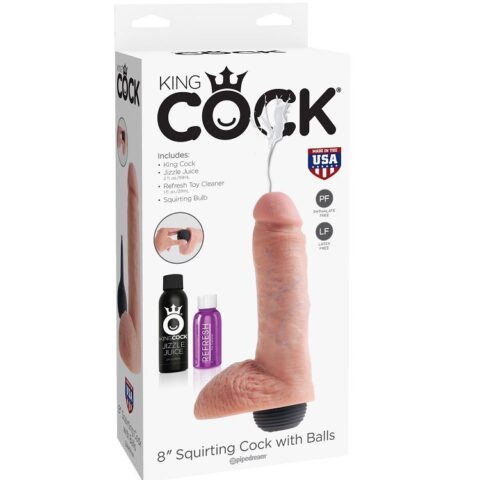 Pénis éjaculateur naturel réaliste 20.32 CM — KING COCK