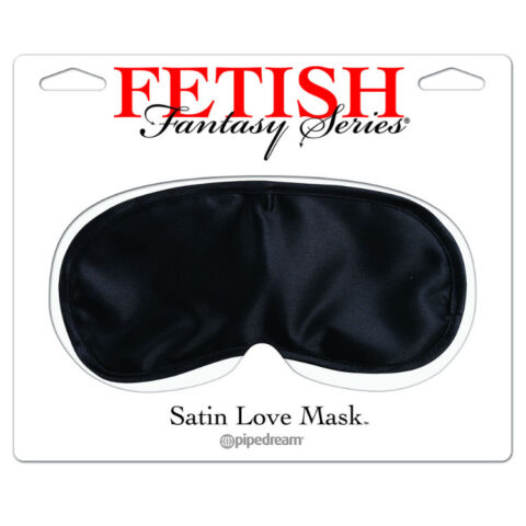 Masque damour en satin noir — FETISH FANTASY SERIES