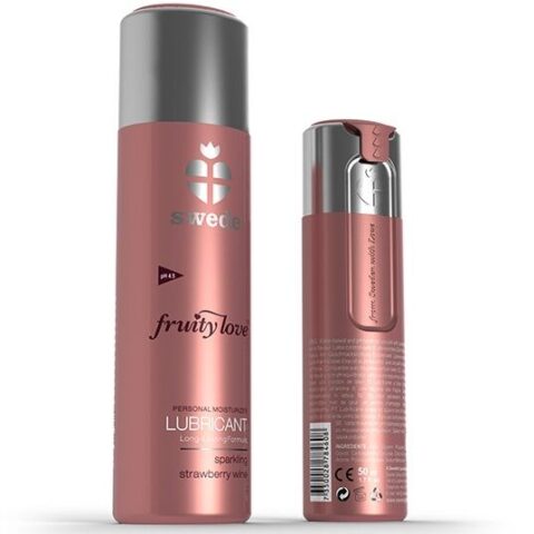 Fruity love lubrifiant VIN mousseux fraise 100 ML — SWEDE