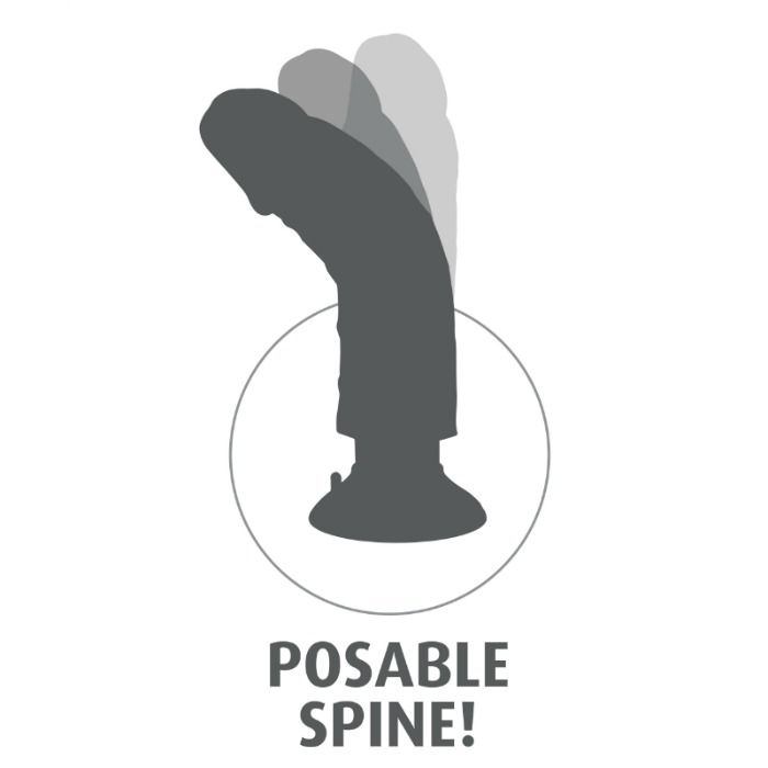 Gode vibrateur 20.32 CM naturel — KING COCK, vue 4