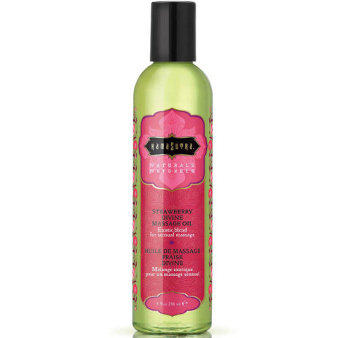 Huile de massage divine fraise naturals 236ML