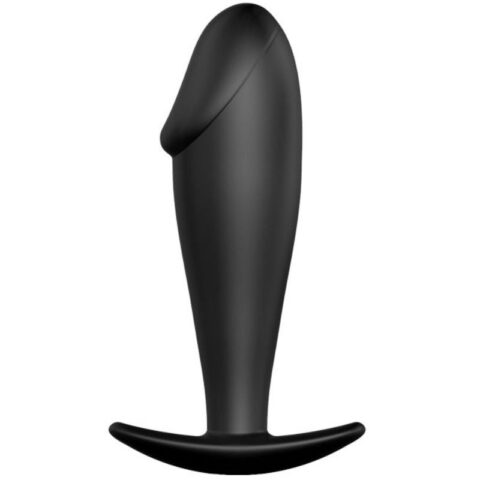 Plug anal forme de pénis en silicone noir — PRETTY LOVE