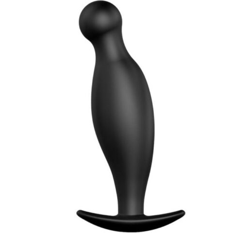 Plug anal en silicone E 11.7 CM noir — PRETTY LOVE