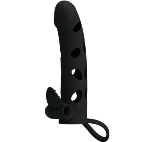 Housse en silicone avec vibration 15.2 CM — PRETTY LOVE