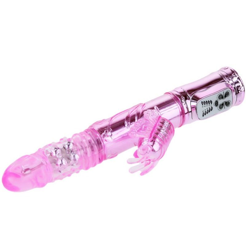 Vibrateur rechargeable avec stimulateur de papillon rotation et throbbing — BAILE, vue 2