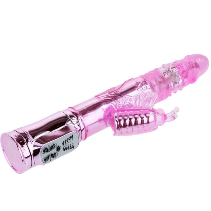 Vibrateur rechargeable avec stimulateur de papillon rotation et throbbing — BAILE, vue 3