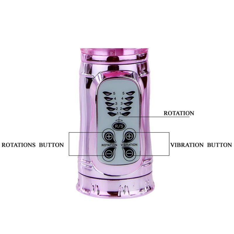 Vibrateur rechargeable avec stimulateur de papillon rotation et throbbing — BAILE, vue 10