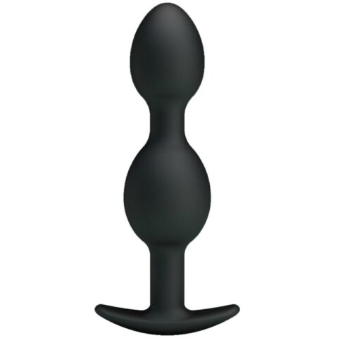 Balles anal en silicone 12.5 CM noires — PRETTY LOVE