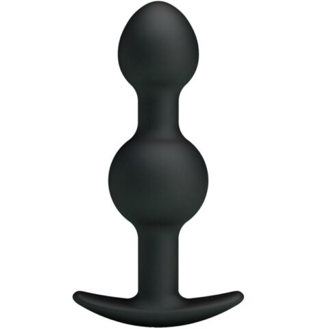 Balles anal en silicone spéciale stimulation 10.3 CM noires — PRETTY LOVE