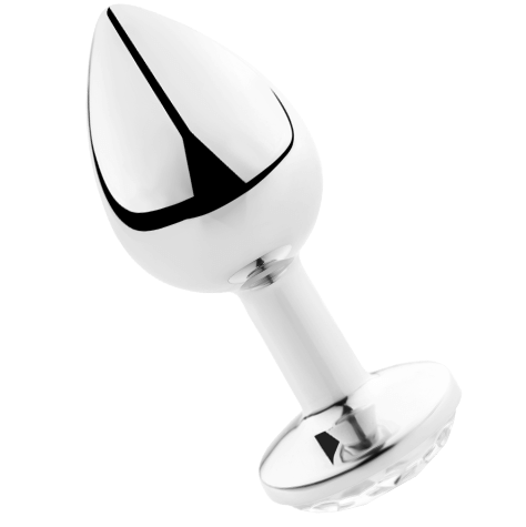 Plug anal transparent aluminium 7CM — SECRETPLAY