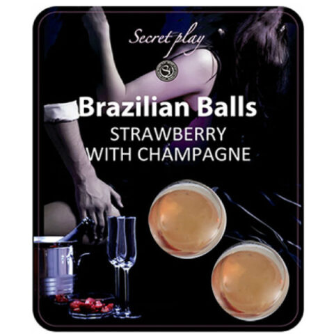 Ensemble de boules brésiliennes fraise et champagne — SECRETPLAY