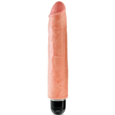 Vibrateur rigide réaliste 25.4 CM naturel — KING COCK