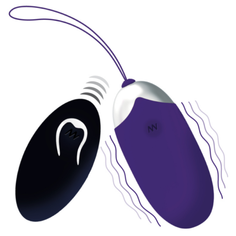 Oeuf vibrant flippy II avec télécommande violet — INTENSE