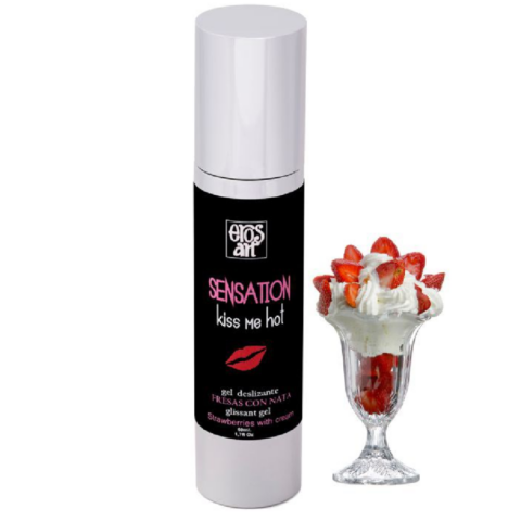 Sensattion lubrifiant naturel fraises la crème 50 ML — EROS-ART