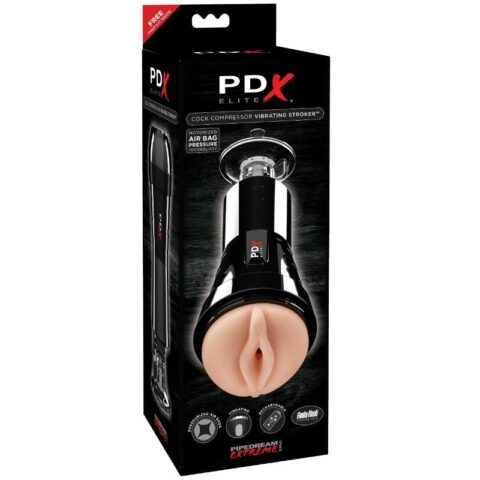 Masturbateur avec vibration et effet de compresseur — PDX ELITE