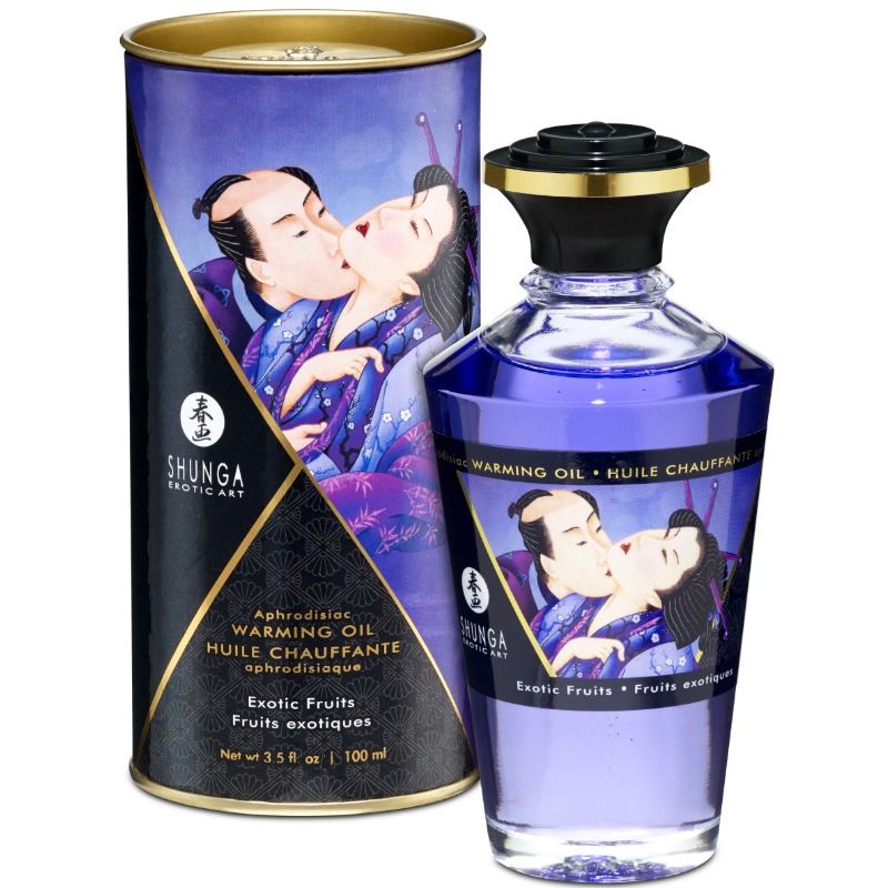 Huile de massage effet thermique saveur fruits exotiques 100 ML — SHUNGA