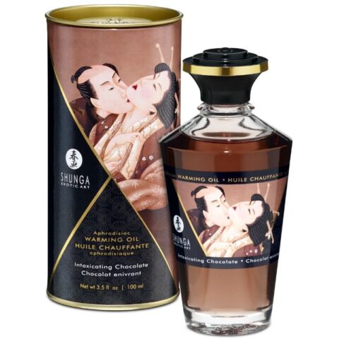 Huile de massage à effet chaleur saveur intense de chocolat 100 ML — SHUNGA