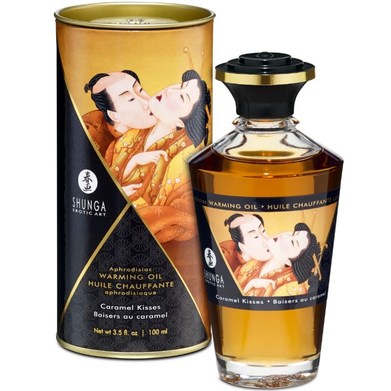 Huile de massage à effet chaleur saveur caramel 100 ML — SHUNGA