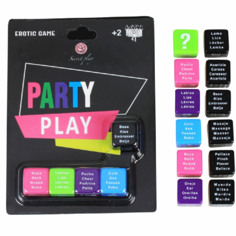 JEU party play 5 dés (es/pt/en/fr) — SECRETPLAY