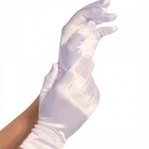 Gants satin blancs — LEG AVENUE