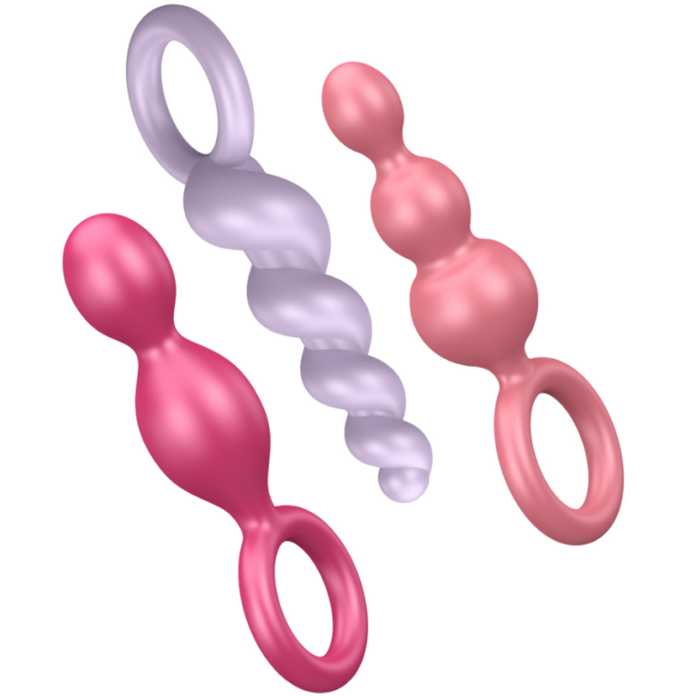 JEU de bouchons anal 3 PCS tricolore — SATISFYER
