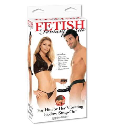 Sangle creuse vibrante pour elle ou LUI noir — FETISH FANTASY SERIES