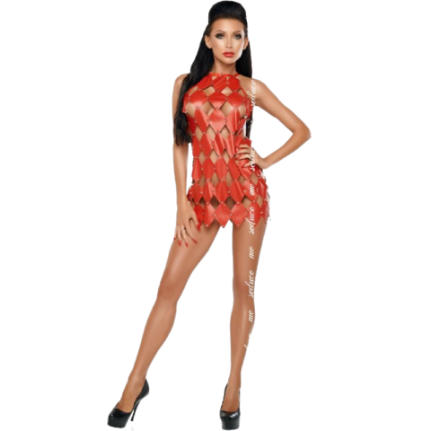 Gwen robe DOS NU rouge S/M — ME-SEDUCE
