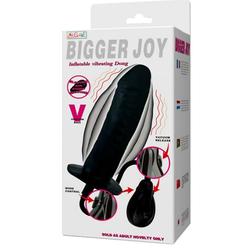Gode gonflable bigger JOY avec vibration 16 CM — BAILE, vue 4