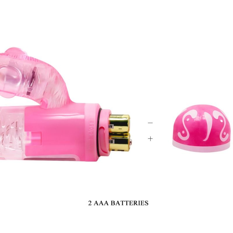 Vibrateur multivitesses avec stimulateur rose — BAILE, vue 6