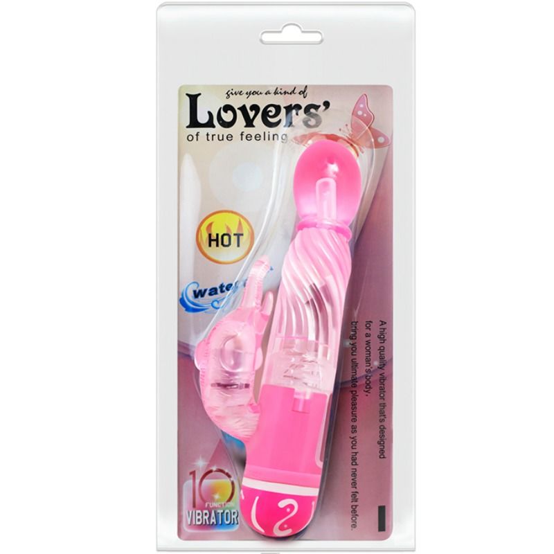 Vibrateur multivitesses avec stimulateur rose — BAILE, vue 8