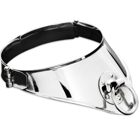 Collier de retenue avec anneau et cadenas 12,5 CM — METAL HARD