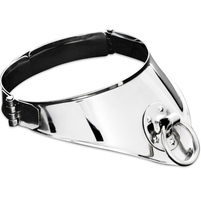 Collier de retenue avec anneau et cadenas 12,5 CM — METAL HARD