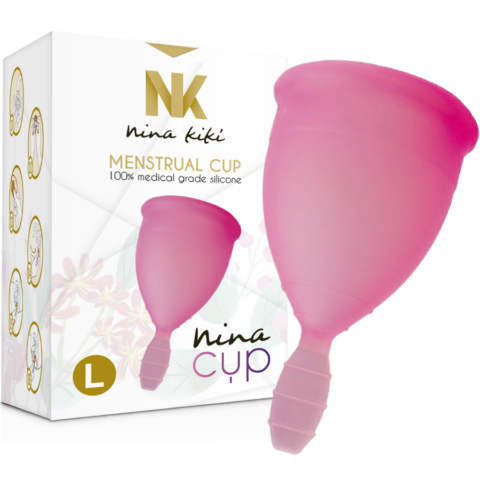 Coupe menstruelle rose - taille L — NINA KIKÍ