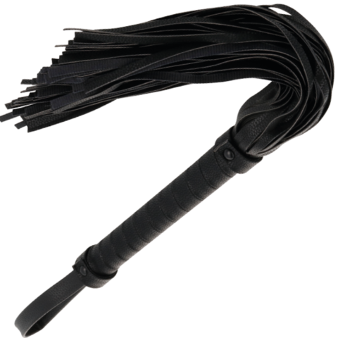Fouet de bondage noir 42CM cuir — DARKNESS