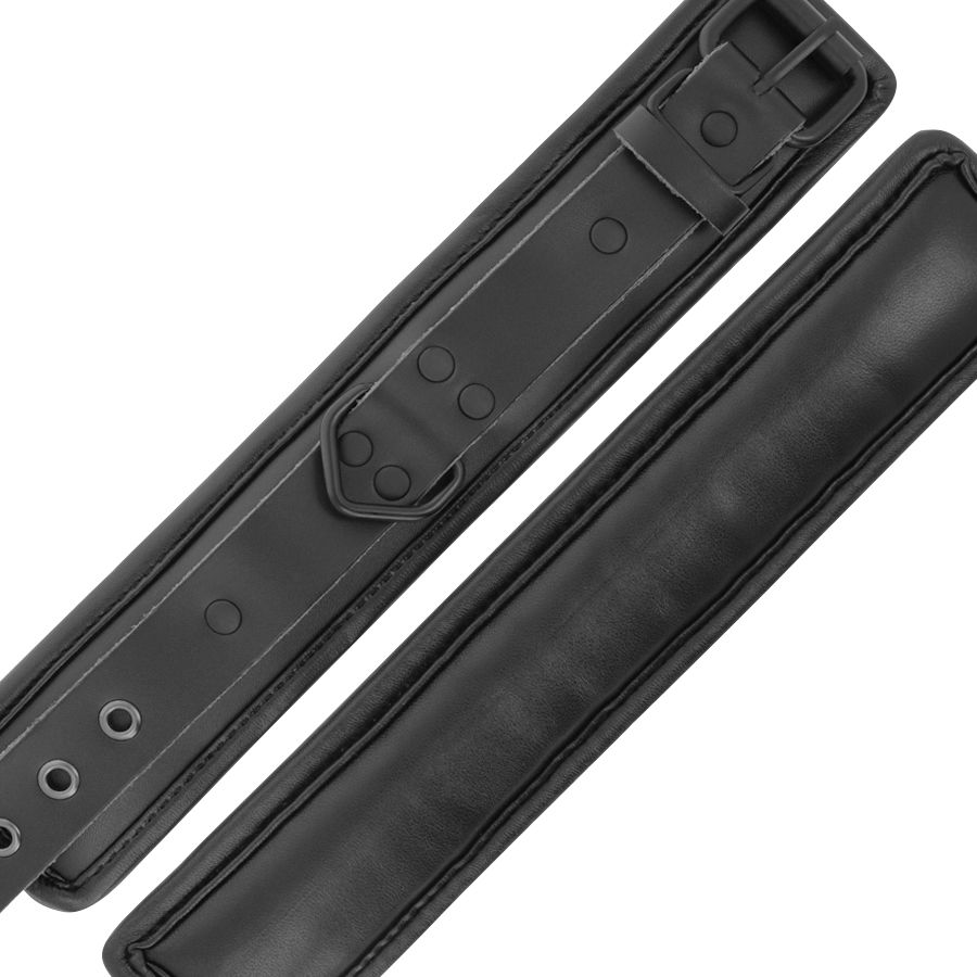 Menottes réglables en cuir noir — DARKNESS, vue 4