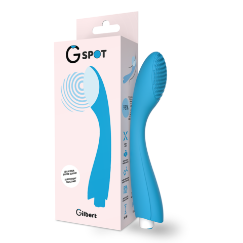 Vibrateur gylbert turquoise bleu g-spot