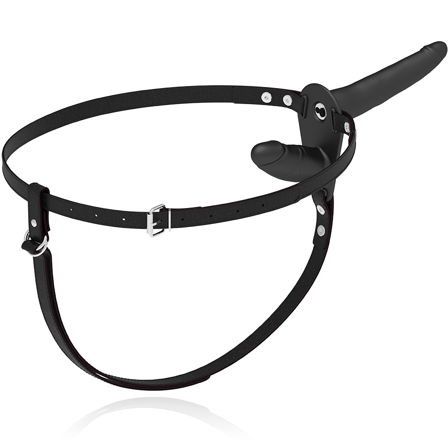 Vibrateur noir double pénétration — FETISH SUBMISSIVE HARNESS, vue 5